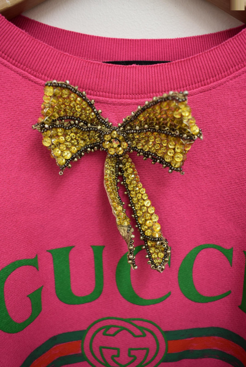 GUCCI（グッチ）GUCCI (グッチ) リボン付きスウェット サイズ:XSの古着・服飾アイテム