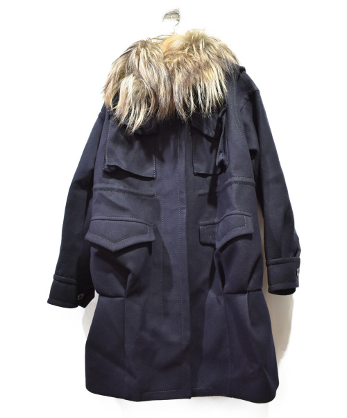 sacai（サカイ）sacai (サカイ) ファー付きウールコート サイズ:2の古着・服飾アイテム