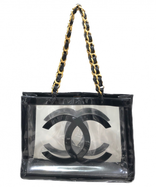 CHANEL（シャネル）CHANEL (シャネル) クリアトートバッグ ブラック サイズ:-の古着・服飾アイテム