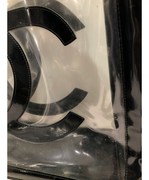 CHANEL（シャネル）CHANEL (シャネル) クリアトートバッグ ブラック サイズ:-の古着・服飾アイテム