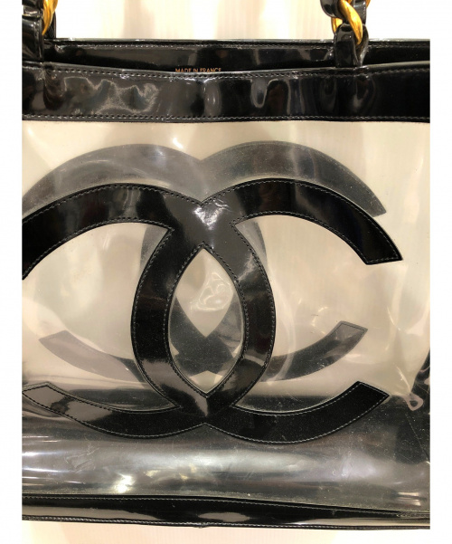 CHANEL（シャネル）CHANEL (シャネル) クリアトートバッグ ブラック サイズ:-の古着・服飾アイテム