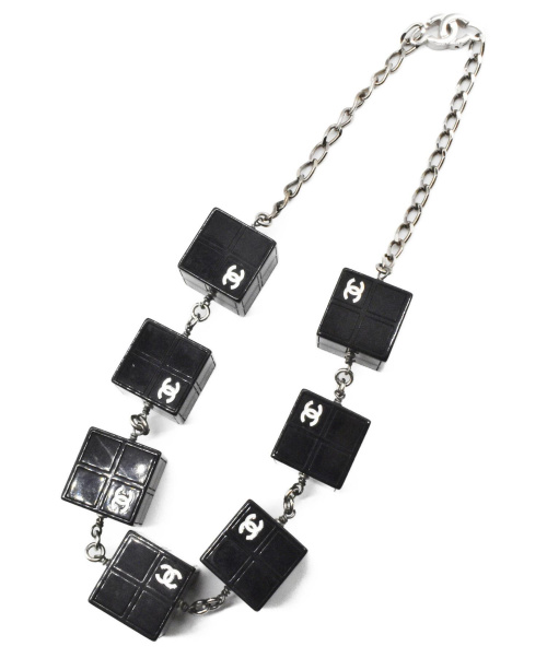 CHANEL（シャネル）CHANEL (シャネル) キューブネックレス ブラックの古着・服飾アイテム