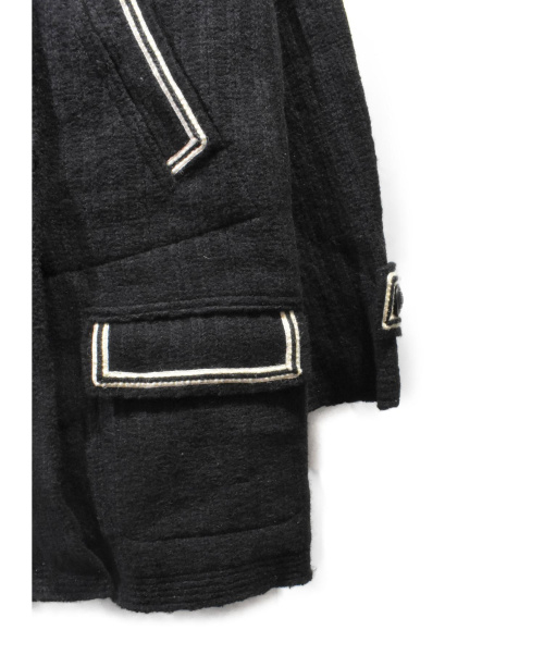 CHANEL（シャネル）CHANEL (シャネル) ダブルウールコート ブラック サイズ:44の古着・服飾アイテム
