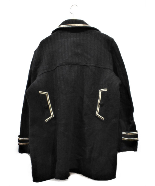 CHANEL（シャネル）CHANEL (シャネル) ダブルウールコート ブラック サイズ:44の古着・服飾アイテム