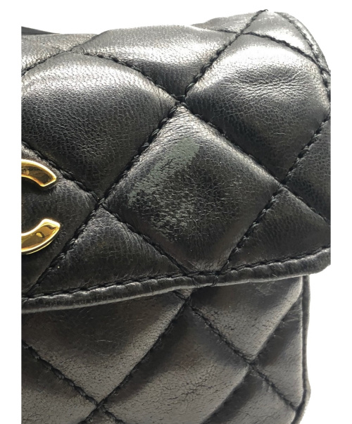 CHANEL（シャネル）CHANEL (シャネル) ヴィンテージウエストポーチ/マトラッセ ブラック サイズ:- マトラッセ -の古着・服飾アイテム