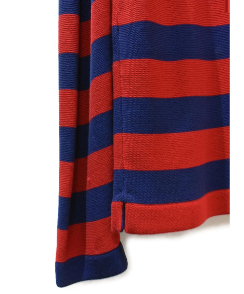 GUCCI（グッチ）GUCCI (グッチ) エンブロイダリーボーダーニット レッド×ネイビー サイズ:XSの古着・服飾アイテム