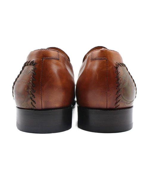 Berluti（ベルルッティ）Berluti (ベルルッティ) スクリットパッチワークレザーシューズ ブラウン サイズ:8の古着・服飾アイテム