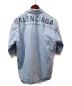 BALENCIAGA（バレンシアガ）の古着「19SS/ロゴショートスリーブデニムシャツ」｜インディゴ