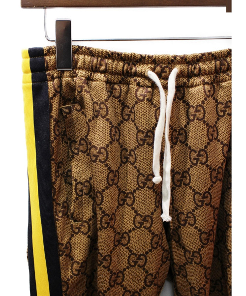 GUCCI（グッチ）GUCCI (グッチ) 19SS/トラックパンツ ブラウン サイズ:XS GG柄の古着・服飾アイテム