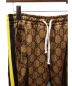 GUCCI (グッチ) 19SS/トラックパンツ ブラウン サイズ:XS GG柄：79800円