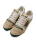 GUCCI（グッチ）の古着「19SS/ヴィンテージ加工スニーカー スクリーナー」｜ベージュ