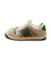 GUCCI (グッチ) 19SS/ヴィンテージ加工スニーカー スクリーナー ベージュ サイズ:27：47800円