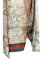 中古・古着 GUCCI (グッチ) シルクボウタイシャツ/sea map ベージュ サイズ:44：54800円