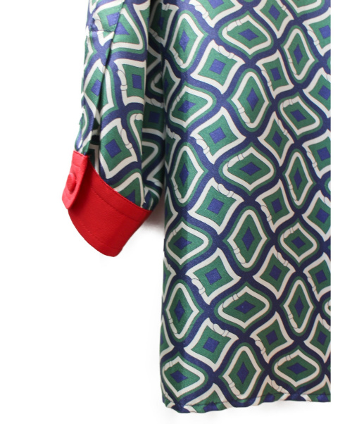GUCCI（グッチ）GUCCI (グッチ) プルオーバーブラウス グリーン サイズ:40 未使用品の古着・服飾アイテム
