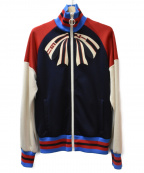 GUCCIグッチ）の古着「トラックジャケット/GUCCIFY YOURSELF」｜レッド×ネイビー