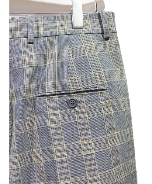 CELINE（セリーヌ）CELINE (セリーヌ) タックワイドパンツ グレー サイズ:36の古着・服飾アイテム