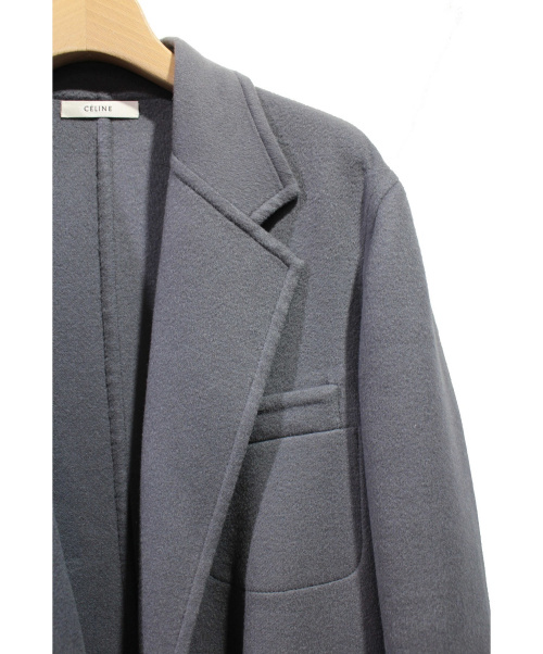 CELINE（セリーヌ）CELINE (セリーヌ) 18AW ダブルフェイスカシミヤコート グレー サイズ:38の古着・服飾アイテム