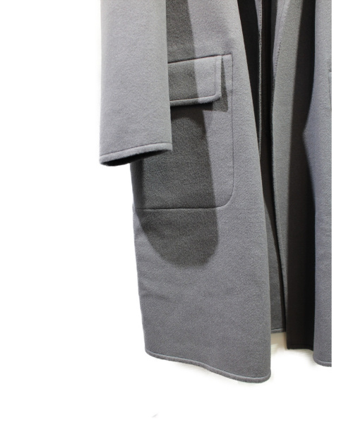 CELINE（セリーヌ）CELINE (セリーヌ) 18AW ダブルフェイスカシミヤコート グレー サイズ:38の古着・服飾アイテム