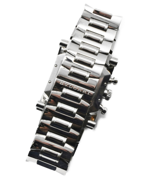 BVLGARI（ブルガリ）BVLGARI (ブルガリ) アショーマ/クロノグラフ ネイビー アショーマ AA44SCH 自動巻き ステンレススチールの古着・服飾アイテム