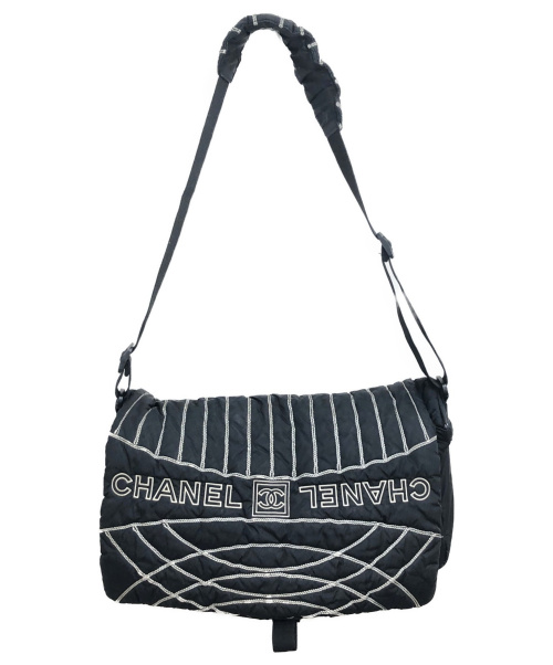 CHANEL（シャネル）CHANEL (シャネル) メッセンジャーバッグ ブラック サイズ:- 10868042の古着・服飾アイテム
