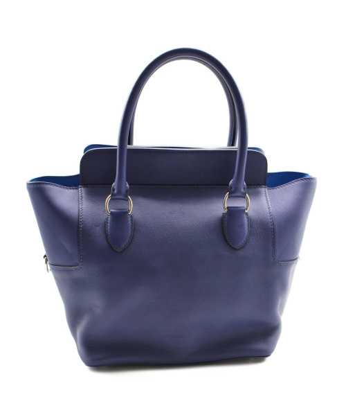 HERMES（エルメス）HERMES (エルメス) ツールボックス20 ネイビー×ブルー サイズ:20 ツールボックス20 ヴェルソ  ヴォースイフト D刻印の古着・服飾アイテム