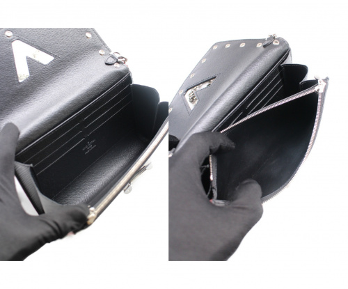 LOUIS VUITTON（ルイ ヴィトン）LOUIS VUITTON (ルイヴィトン) ポルトフォイユ ツイストチェーンウォレット ブラック サイズ:- ツイスト M62306 SP4167の古着・服飾アイテム