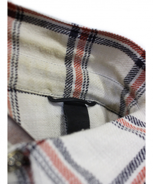 CHROME HEARTS（クロムハーツ）CHROME HEARTS (クロムハーツ) チェックシャツ ベージュ サイズ:Mの古着・服飾アイテム