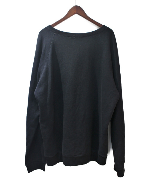 GUCCI（グッチ）GUCCI (グッチ) エンブロイダリークルーネックスウェット ブラック サイズ:XLの古着・服飾アイテム