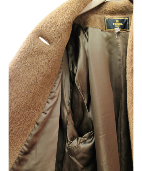 FENDI（フェンディ）FENDI (フェンディ) ドルマンスリーブコート/ヴィンテージ ブラウン サイズ:38の古着・服飾アイテム