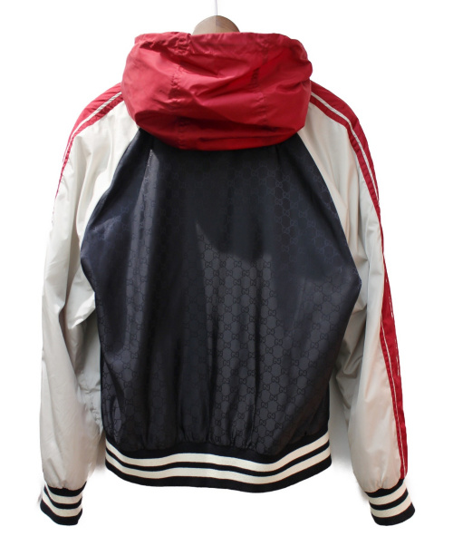 GUCCI（グッチ）GUCCI (グッチ) ナイロンジャガードGGジャケット ブラック サイズ:48の古着・服飾アイテム