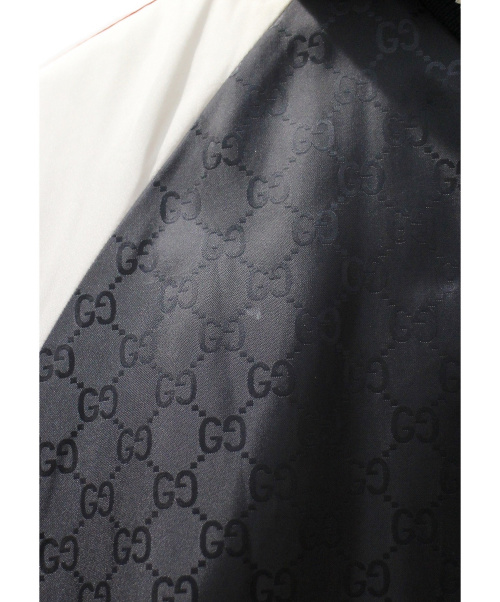 GUCCI（グッチ）GUCCI (グッチ) ナイロンジャガードGGジャケット ブラック サイズ:48の古着・服飾アイテム