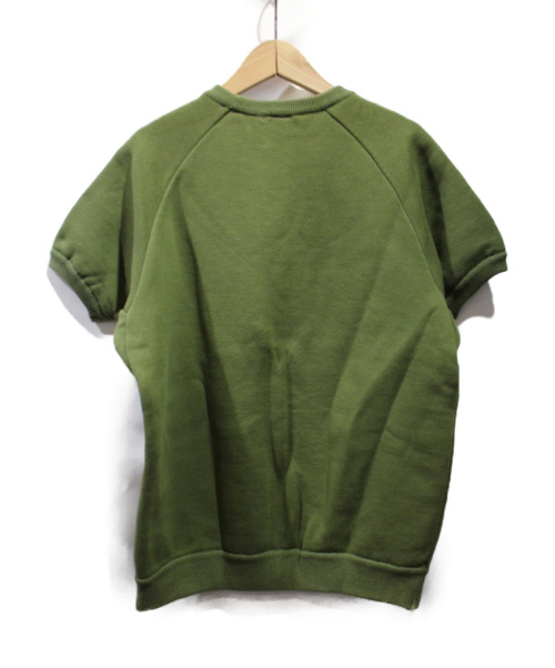 YAECA（ヤエカ）YAECA (ヤエカ) 半袖スウェット オリーブ サイズ:Mの古着・服飾アイテム