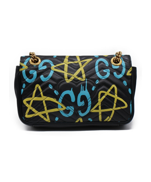 GUCCI（グッチ）GUCCI (グッチ) GGマーモントキルティングスモールショルダーバッグ ブラック サイズ:- GGマーモント 443497 502752の古着・服飾アイテム