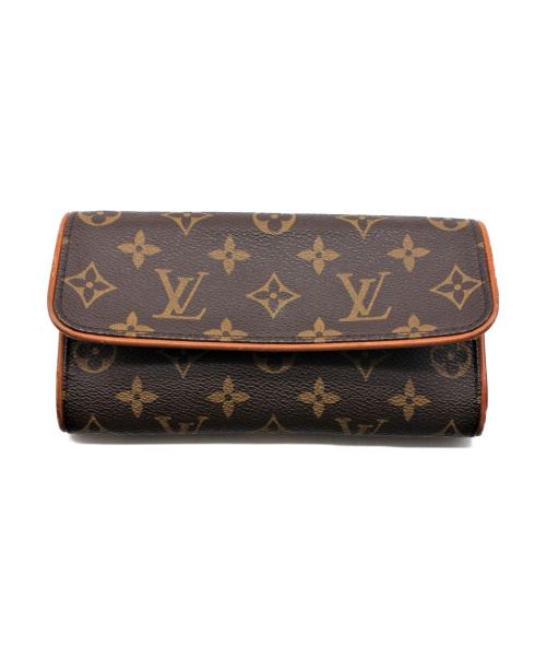 LOUIS VUITTON（ルイ ヴィトン）LOUIS VUITTON (ルイヴィトン) ポシェットツイン ブラウン サイズ:PM モノグラム M51852 CA0021の古着・服飾アイテム