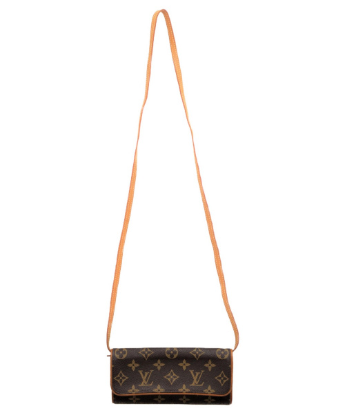 LOUIS VUITTON（ルイ ヴィトン）LOUIS VUITTON (ルイヴィトン) ポシェットツイン ブラウン サイズ:PM モノグラム M51852 CA0021の古着・服飾アイテム