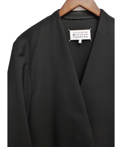 Maison Margiela（メゾンマルジェラ）Maison Margiela (メゾンマルジェラ) 19SS/ノーカラージャケット ブラック サイズ:46の古着・服飾アイテム