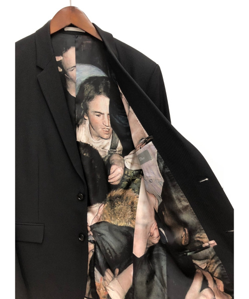 Dior（ディオール）DIOR (ディオール) モッシュピットグラフィック テーラードジャケット ブラック サイズ:48の古着・服飾アイテム