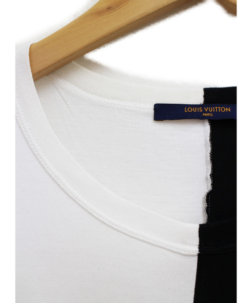 LOUIS VUITTON（ルイ ヴィトン）LOUIS VUITTON (ルイヴィトン) Peace＆Love Tシャツ ホワイト×ブラック サイズ:XLの古着・服飾アイテム