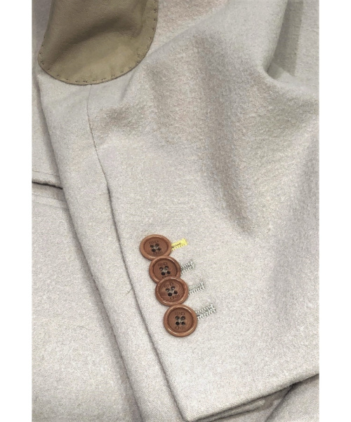 FENDI（フェンディ）FENDI (フェンディ) ウールテーラードジャケット ベージュ サイズ:50の古着・服飾アイテム
