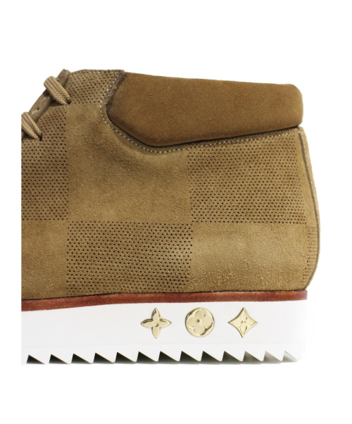 LOUIS VUITTON（ルイ ヴィトン）LOUIS VUITTON (ルイヴィトン) ×NIGO 20AW モッズラインアンクルブーツ ベージュ サイズ:8の古着・服飾アイテム