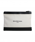 BALENCIAGAバレンシアガ）の古着「ネイビークリップM」｜アイボリー