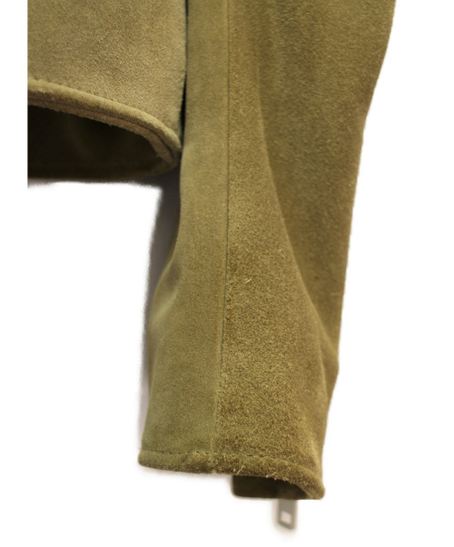 Maison Margiela（メゾンマルジェラ）Maison Margiela (メゾンマルジェラ) ハの字ライダースジャケット ベージュ サイズ:48の古着・服飾アイテム
