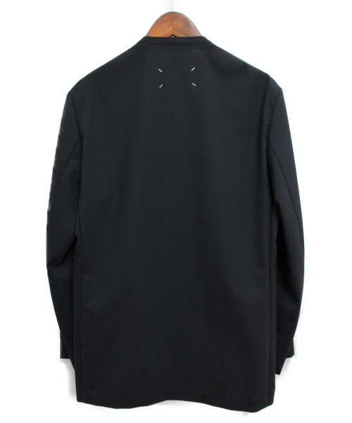 Maison Margiela（メゾンマルジェラ）Maison Margiela (メゾンマルジェラ) 19SS ノーカラージャケット ブラック サイズ:48の古着・服飾アイテム