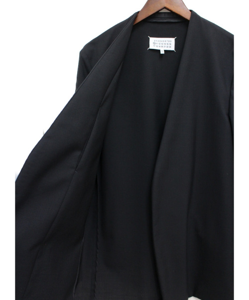 Maison Margiela（メゾンマルジェラ）Maison Margiela (メゾンマルジェラ) 19SS ノーカラージャケット ブラック サイズ:48の古着・服飾アイテム
