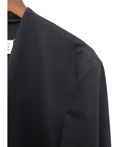Maison Margiela（メゾンマルジェラ）Maison Margiela (メゾンマルジェラ) 19SS ノーカラージャケット ブラック サイズ:48の古着・服飾アイテム