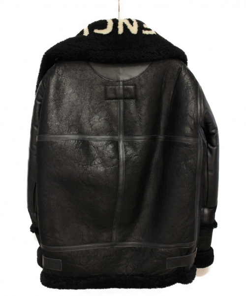 BALENCIAGA（バレンシアガ）BALENCIAGA (バレンシアガ) Bombardier shearling jacket ブラック サイズ:34の古着・服飾アイテム