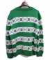 GUCCI (グッチ) GGリラストライプ ジャガードカーディガン グリーン サイズ:XL：49800円