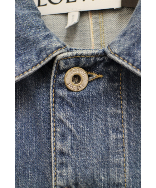 LOEWE（ロエベ）LOEWE (ロエベ) 19SS パウラパッチワークデニムジャケット インディゴ サイズ:48の古着・服飾アイテム