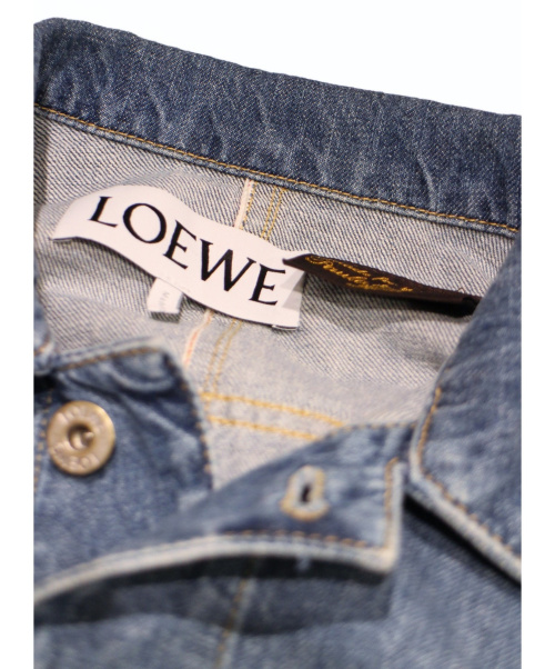 LOEWE（ロエベ）LOEWE (ロエベ) 19SS パウラパッチワークデニムジャケット インディゴ サイズ:48の古着・服飾アイテム