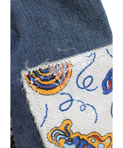 LOEWE（ロエベ）LOEWE (ロエベ) 19SS パウラパッチワークデニムジャケット インディゴ サイズ:48の古着・服飾アイテム